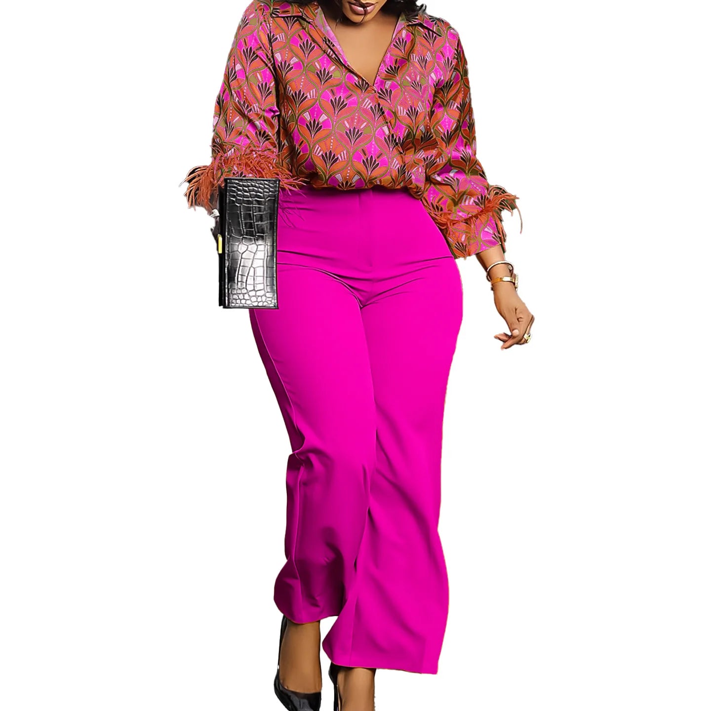 New Arrival Plus Size Matching Set (Two Pieces)