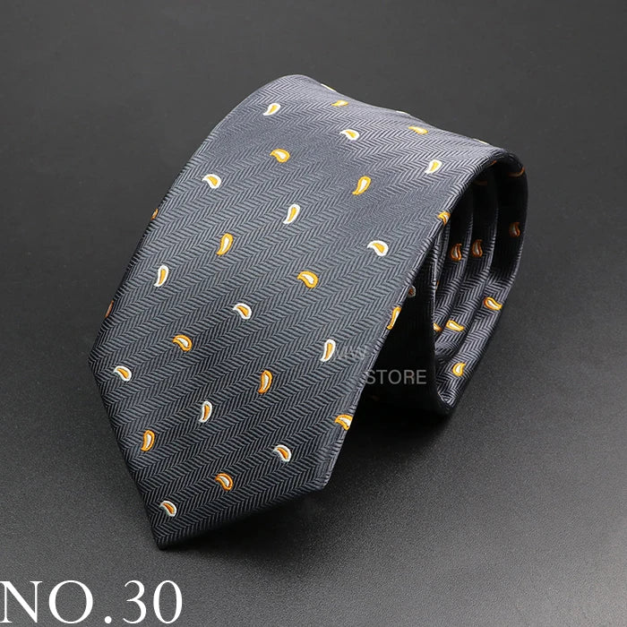 New Design Wedding Men Tie Green Wine Red Paisley Flower Animal Neckties Men Business Dropshipping Groom Collar Accessories Gift
