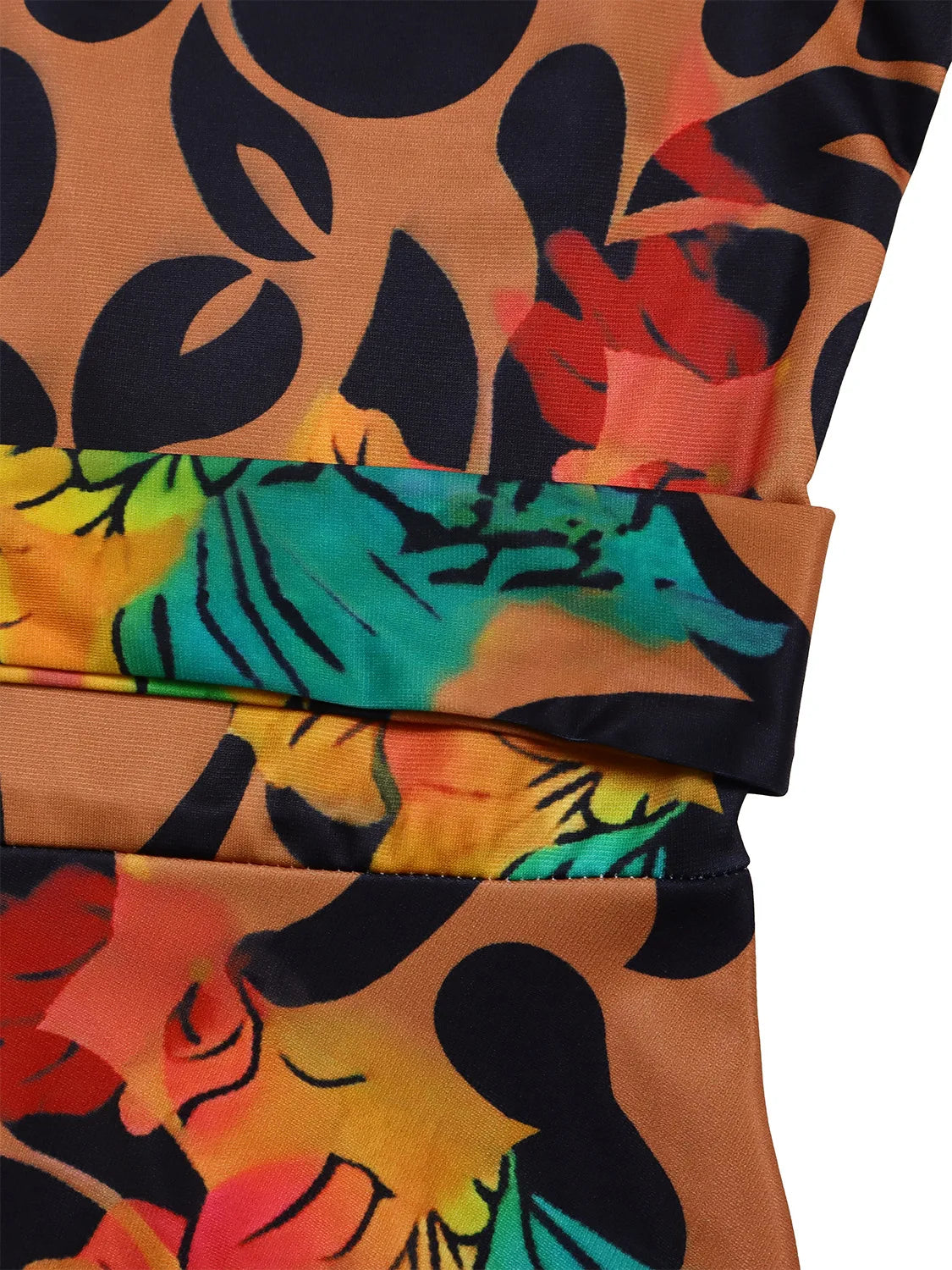 Women's 2024 Autumn New Style Fashionable Elegant Temperament Fashionable Printed Strap Waist Large Skirt Large Size Dress