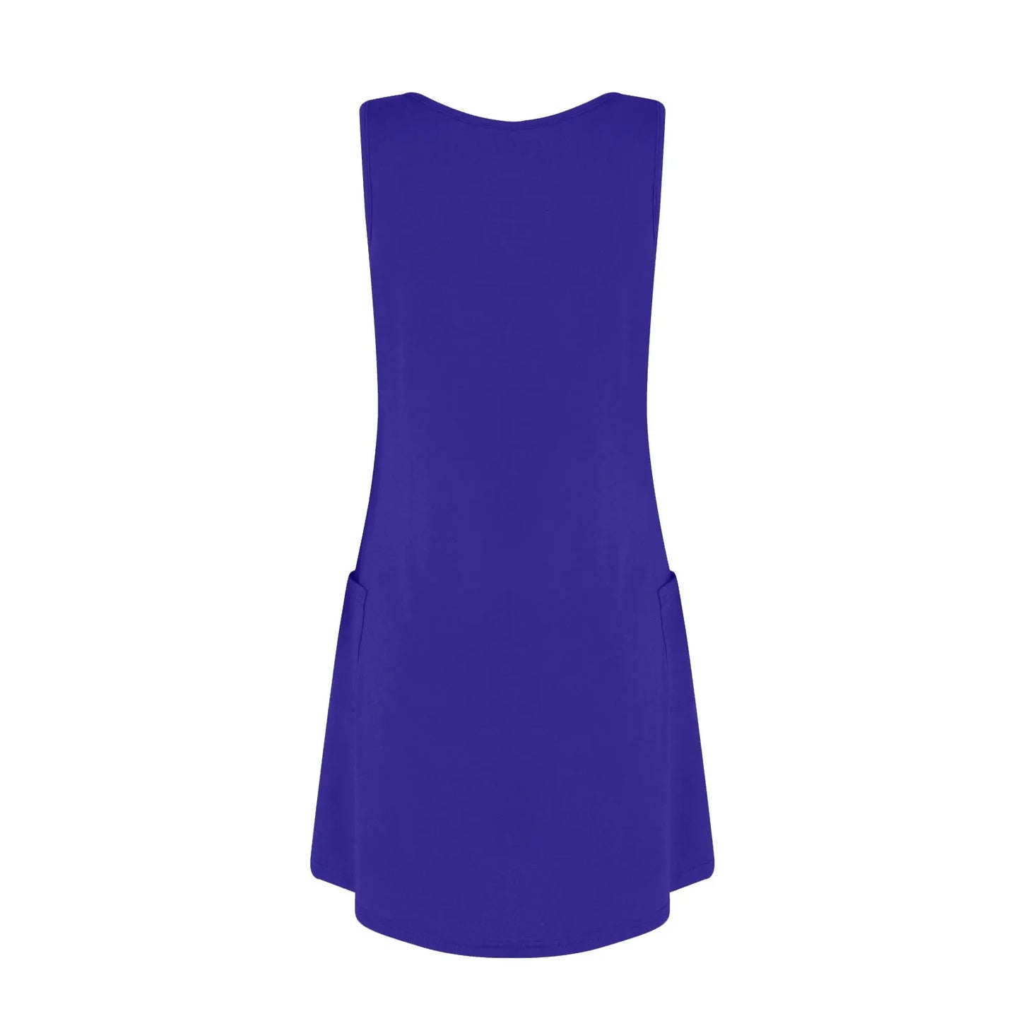 Womens Summer Dresses Plain Loose V Neck Sleeveless Sundresses Swimsuit Coverup With Pockets Vestidos Para Mujer платье женское