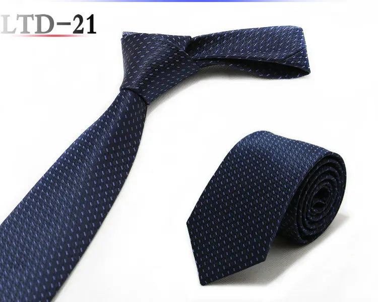 Luxury 7CM Mens Ties Striped Dot Necktie Formal Classic Business Neck Ties Jacquard Woven Necktie For Men Groom Wedding Party