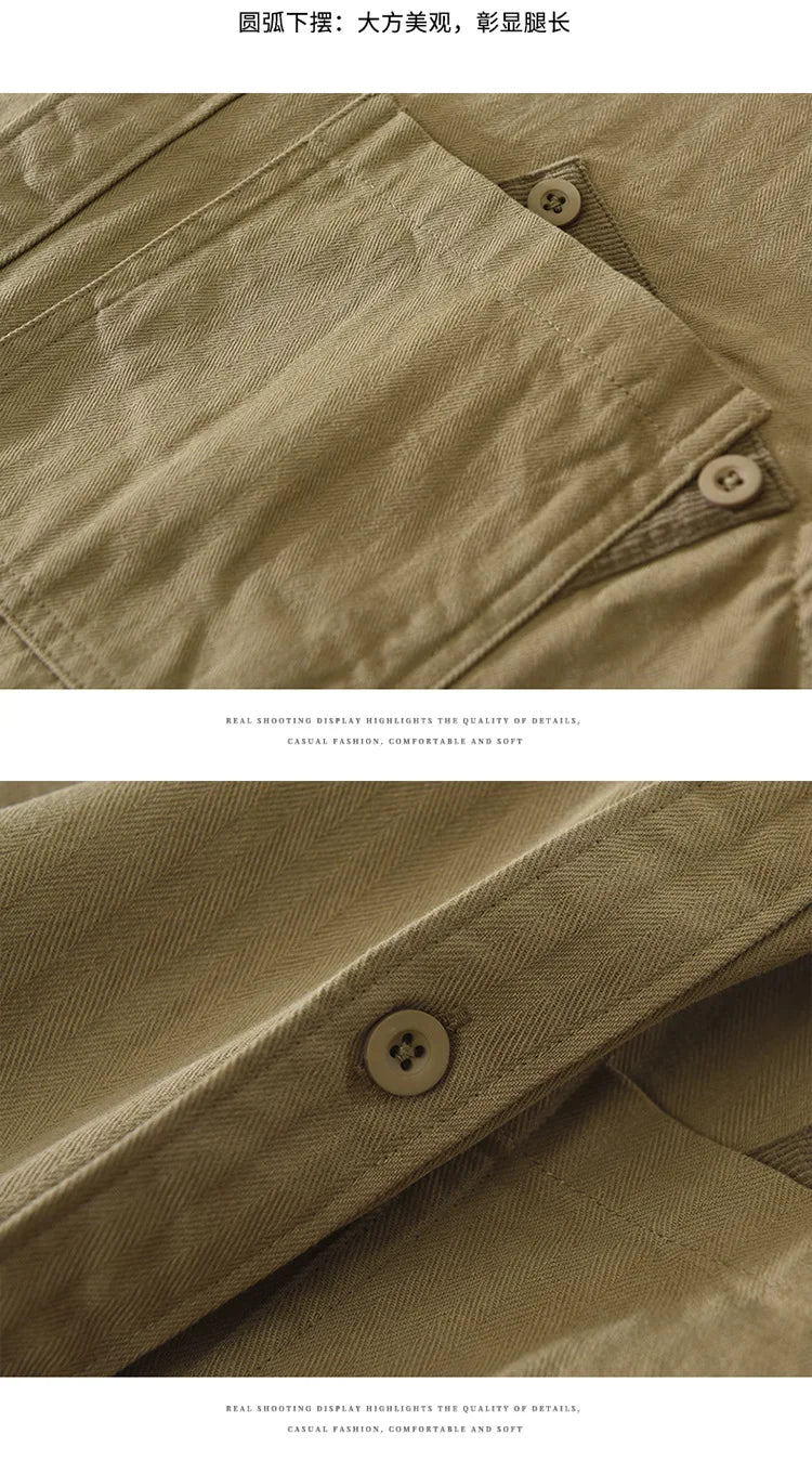 2025 New Spring Japan Workwear Long Sleeve Shirts 100% Cotton Fashion Versatile Artistic Casual Loose Tops Men Drop Shipping