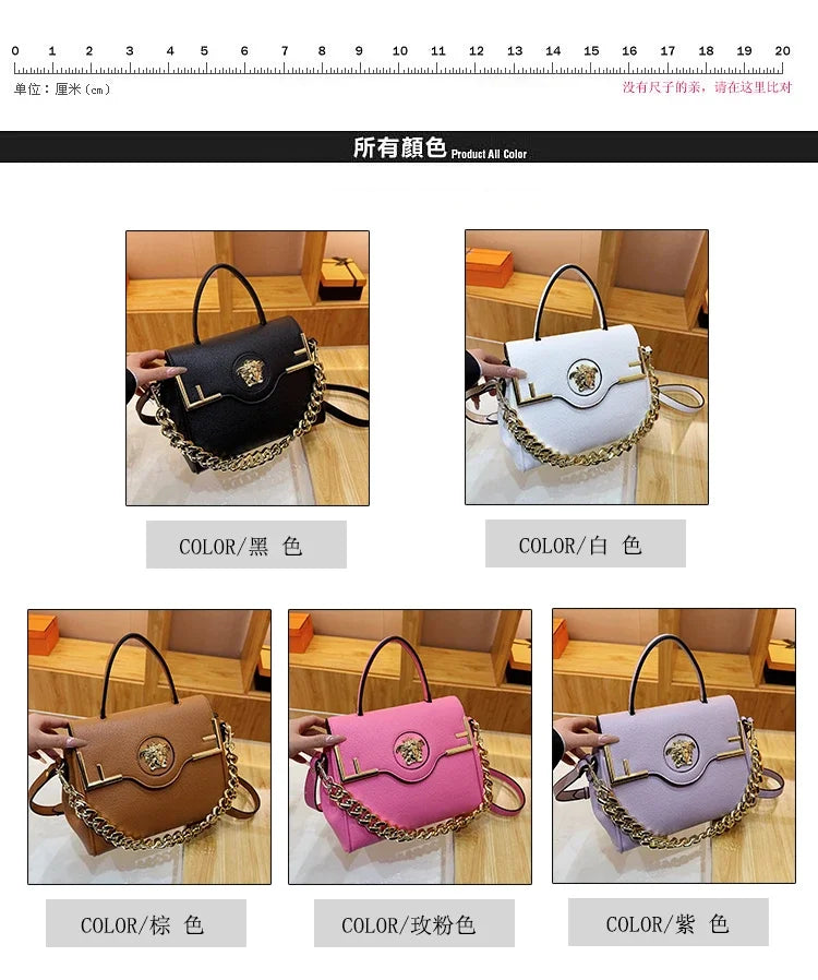 Premium Retro Messenger Bag Women - Textured Leather Shopper with Custom Paris Letter Logo & Versatile Crossbody Strap Design