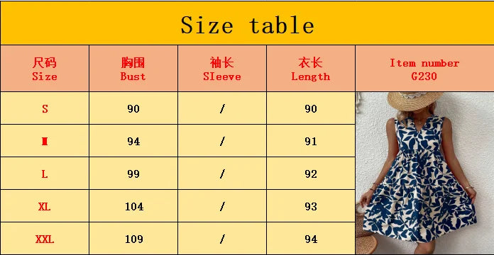 Spring and summer 2024 European and n Ladies Elegant Dress Bohemian fashion loose V-neck ruffle print dress