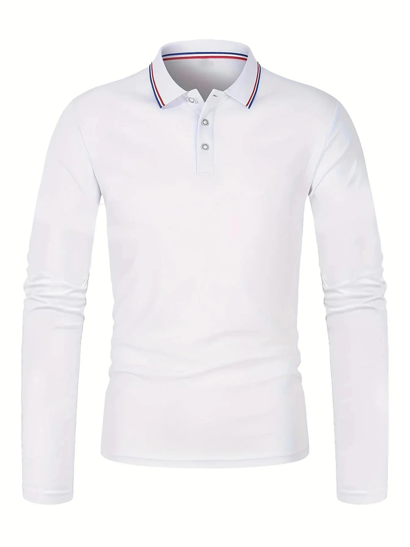 Men's Spring and Autumn Casual Breathable Comfortable Polo Shirt Hot Selling Fashion Men's Business Long Sleeve T-Shirt