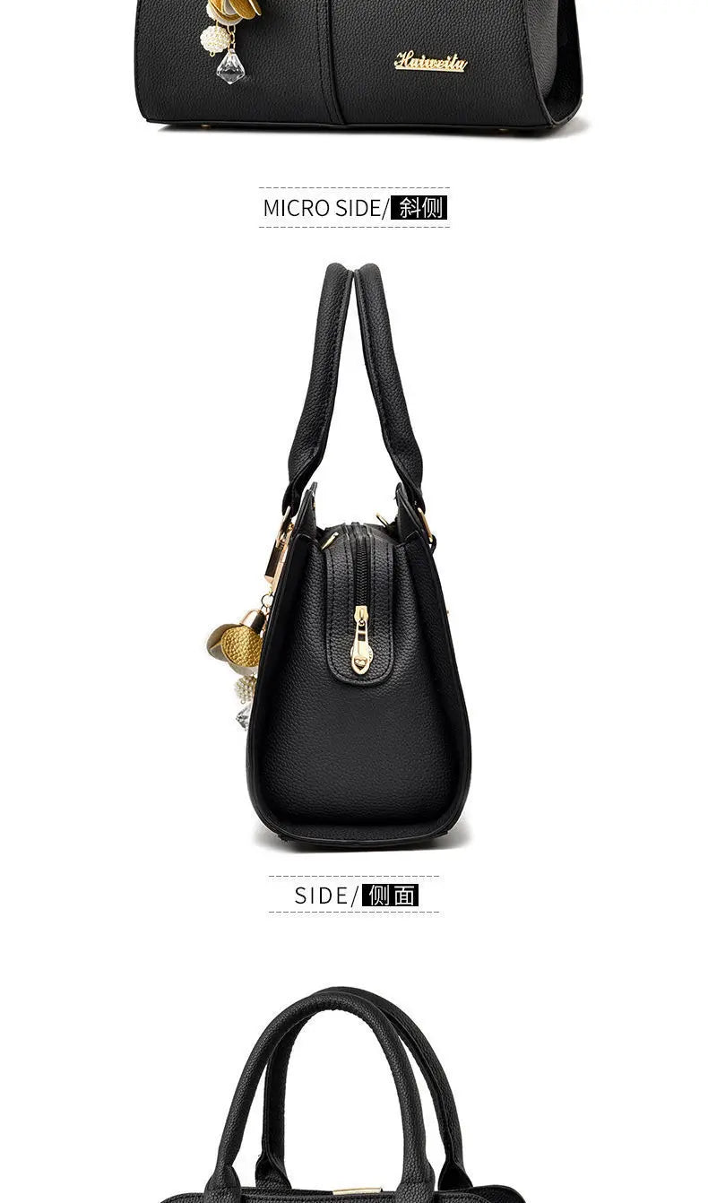 New Woman Shoulder Bag Large Capacity Handbag for Women Crossbody Bag PU Portable Bucket Bag Ladies Messenger Bags Tote Bags
