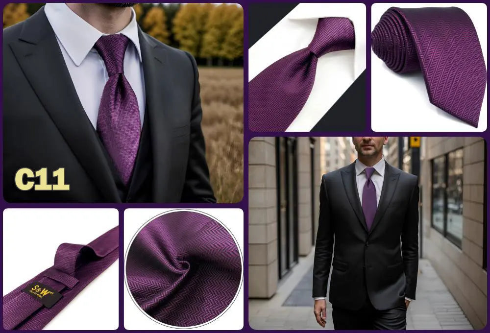 Red Pink Luxury Ties for Men Business Neckties Solid Blue Wedding Suit Formal Dress School Accessories Dropshipping