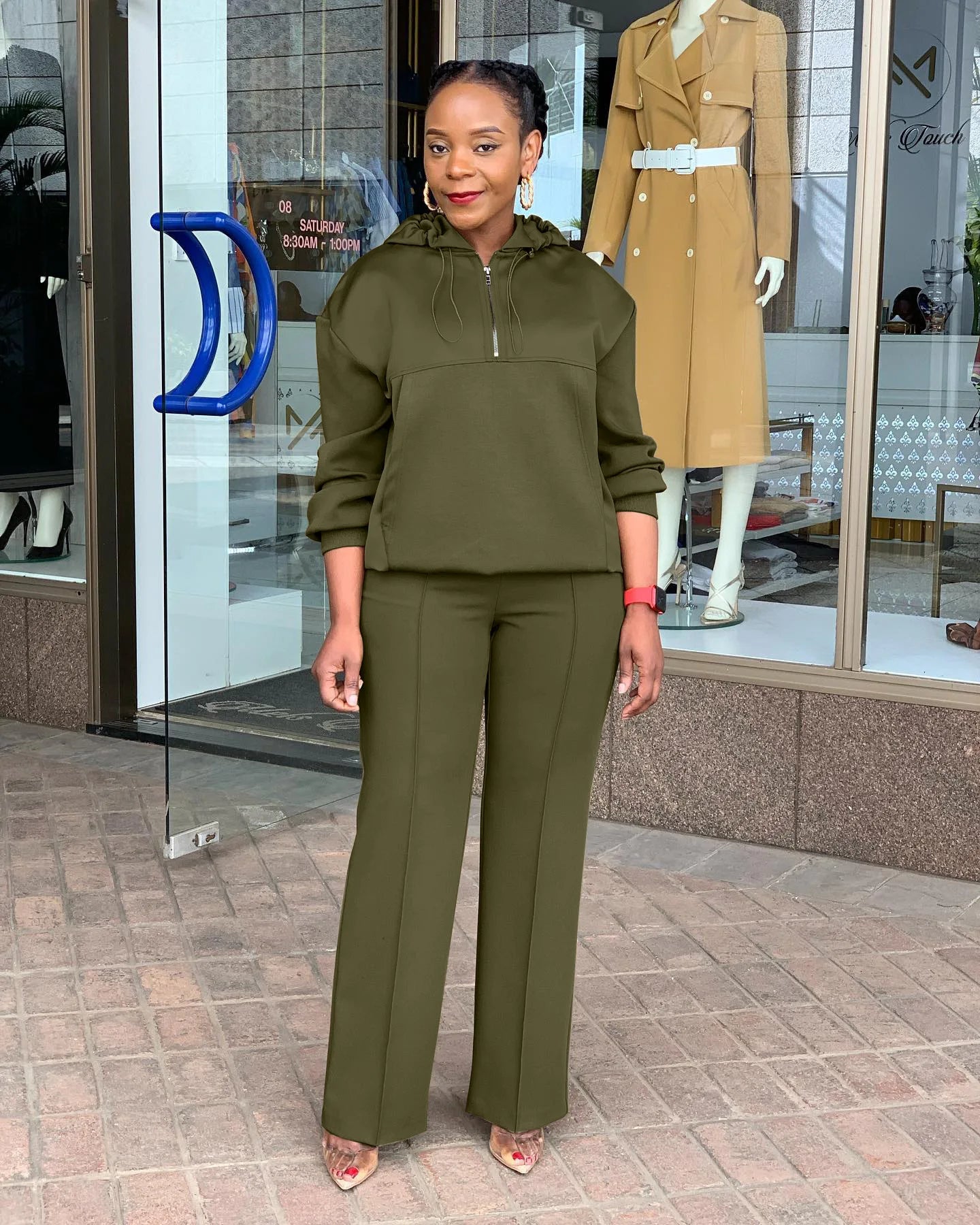 CM.YAYA Long Sleeve Women Set Loose Long Sleeve Hoodies Pant Suits 2024 Spring 2 Two Piece Sets Sporty Tracksuits Street Outfits