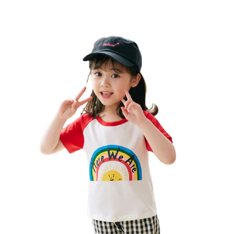 Children's Clothing T-Shirt Kids Clothes Boys Girls Summer Cartoon Tops Short Sleeve Clothes 100% Cotton Baby Clothing