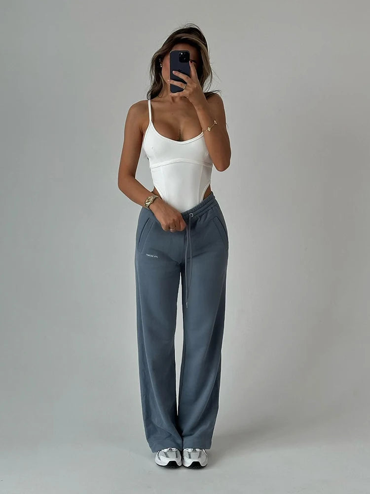 2024 Summer Sexy Bodysuits Women Slim Fashion Spaghetti Straps Skinny Bodycon Solid Color Rompers Club Women Bodysuits Female