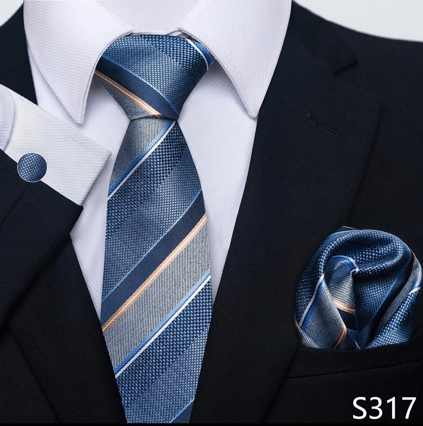 Brand Fashion 8 cm Tie Pocket Squares Set Wedding Present Necktie Suit Accessories Fit Formal Party Holiday Gift