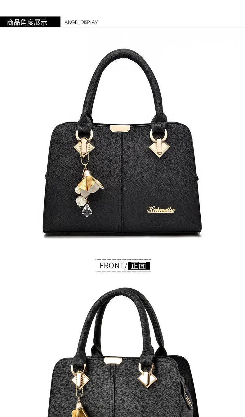 New Woman Shoulder Bag Large Capacity Handbag for Women Crossbody Bag PU Portable Bucket Bag Ladies Messenger Bags Tote Bags