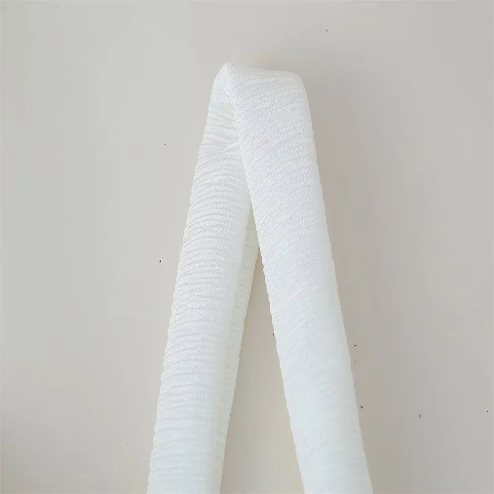 2025 Spring Women's High Street Sexy White Off-the-shoulder Halter Pleated Floor-length Dress Fashion Sleeveless Loose Dress
