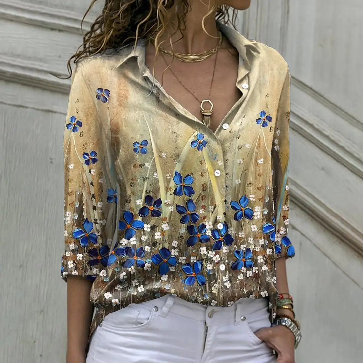 Fashion spring and autumn women shirt loose long-sleeved shirt women casual shirts