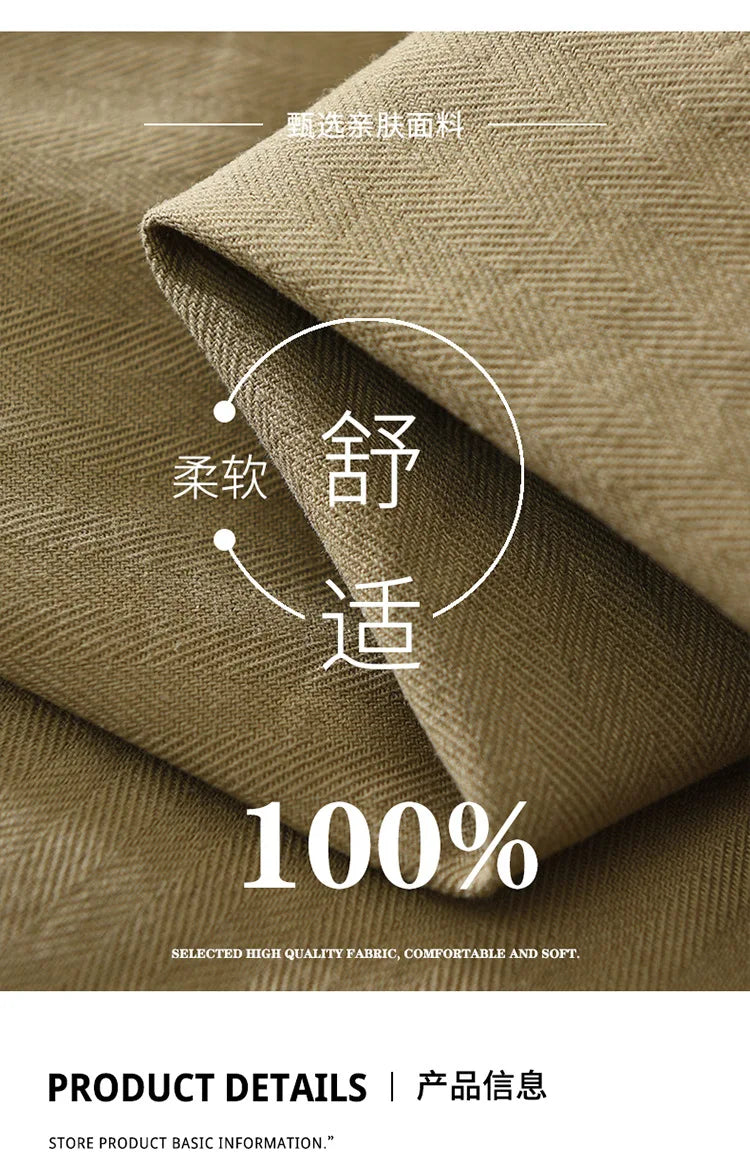 2025 New Spring Japan Workwear Long Sleeve Shirts 100% Cotton Fashion Versatile Artistic Casual Loose Tops Men Drop Shipping