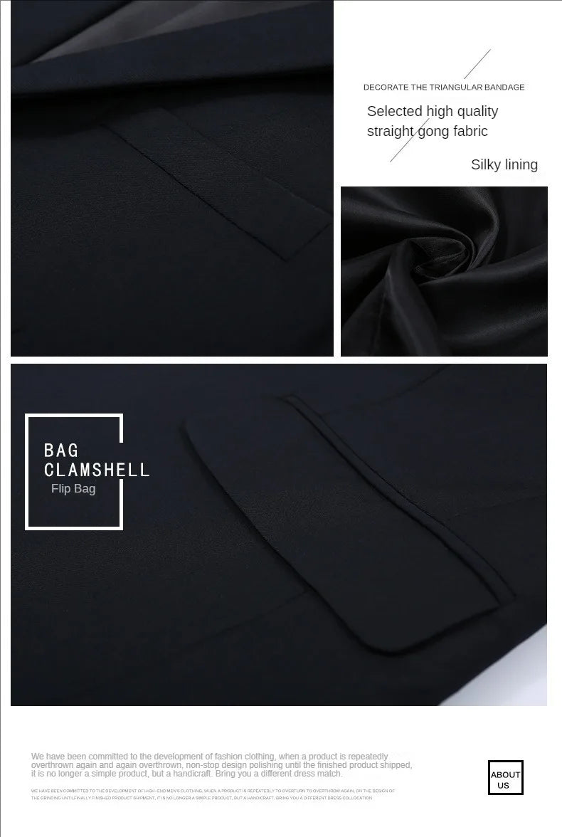 Suit For Men Elegant Wedding 3 Pieces 2 Sets Blazers Full Jackets Vest Pants Formal Fashion Luxury Coats 2025 Classic Costume