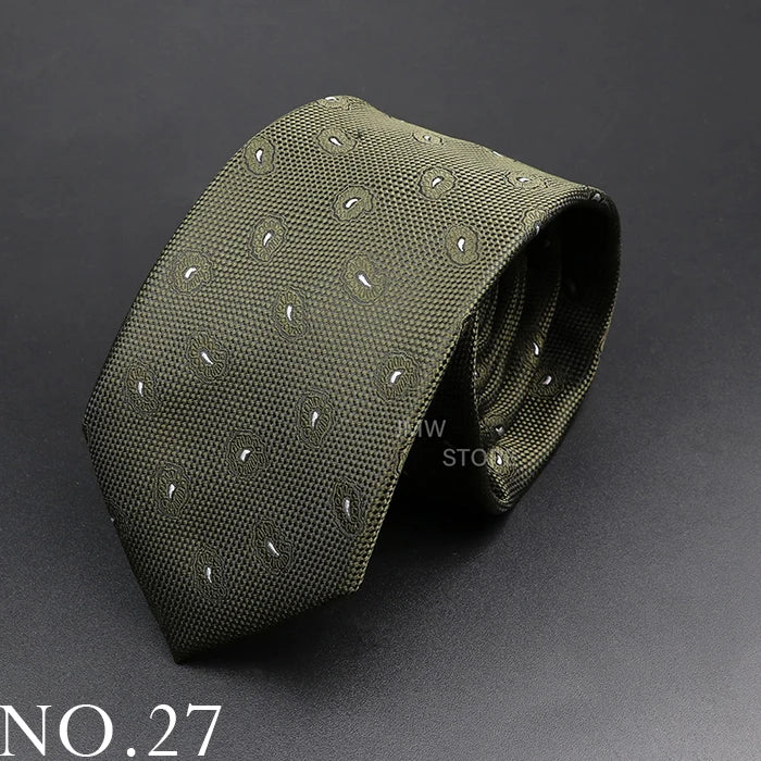 New Design Wedding Men Tie Green Wine Red Paisley Flower Animal Neckties Men Business Dropshipping Groom Collar Accessories Gift