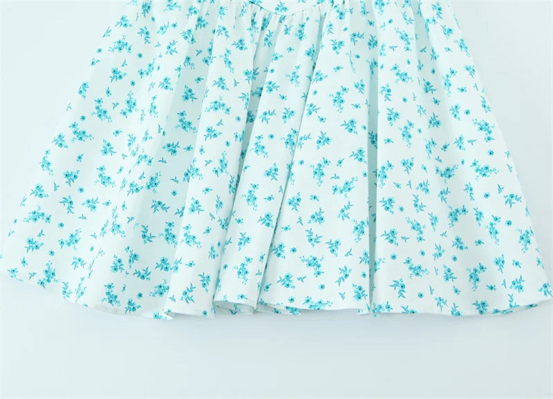 Women's Dresses Spring 2025 New Floral Print Mini Dress Sexy Suspenders Fresh and Sweet Girl Summer Mint Cool 4661382