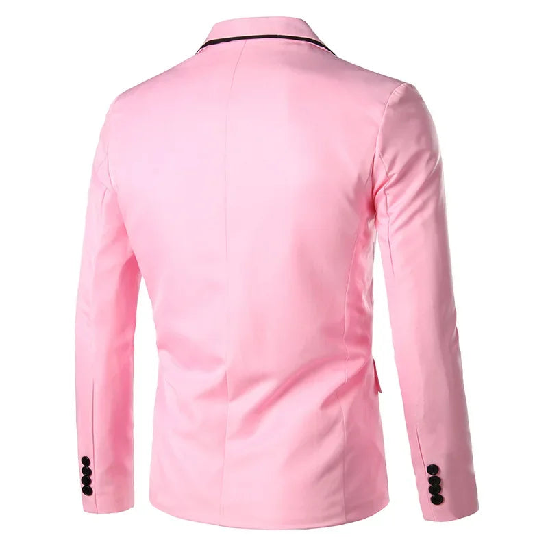 2023 Slims Men's Western-style Blazer Speed Selling Fashionable Solid Color Business Suit Casual Scene