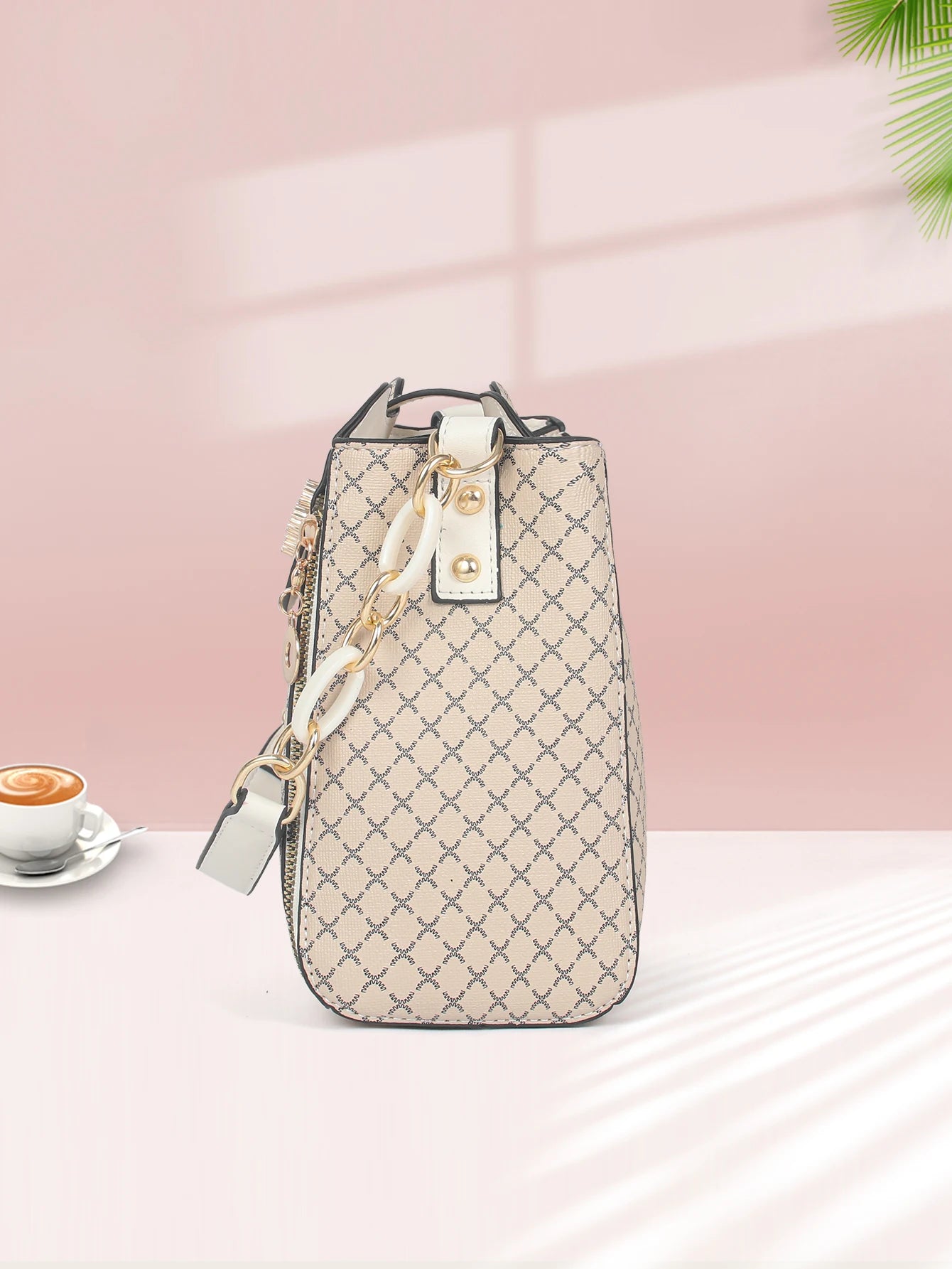 New women's handbag luxury design bucket shoulder crossbody bag flip over printed large capacity shoulder bag