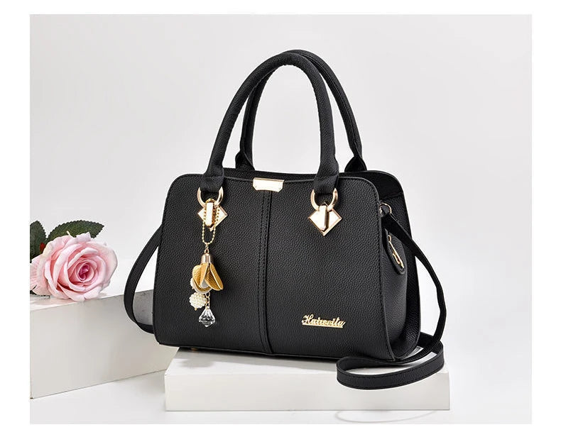 New Woman Shoulder Bag Large Capacity Handbag for Women Crossbody Bag PU Portable Bucket Bag Ladies Messenger Bags Tote Bags