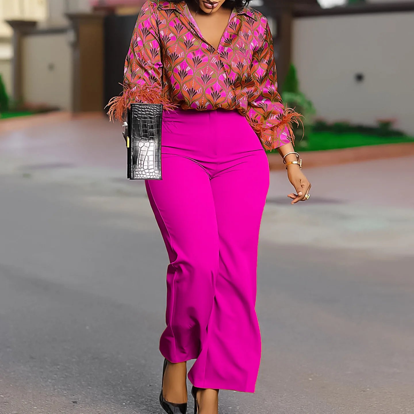 New Arrival Plus Size Matching Set (Two Pieces)
