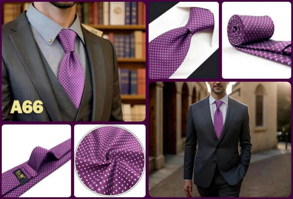 Red Pink Luxury Ties for Men Business Neckties Solid Blue Wedding Suit Formal Dress School Accessories Dropshipping