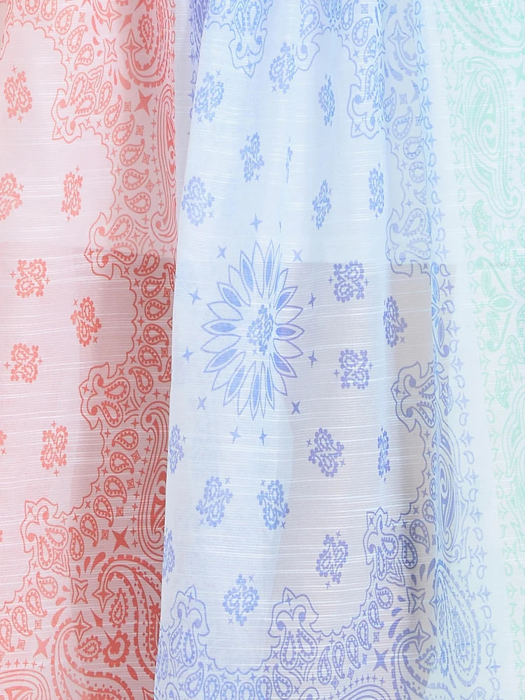 Spring Summer 2025 New Women Fashion Rainbow Print Elegant Shirt Long Dresses Vintage Single Breasted Party Dress Bohemian Trend