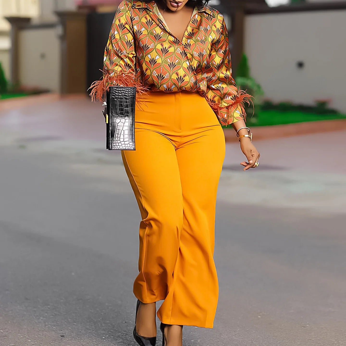 New Arrival Plus Size Matching Set (Two Pieces)