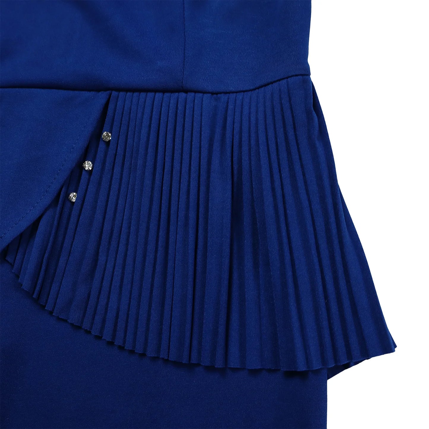 L-3XL Plus Size Elegant Midi Dress 2025 Spring Summer Women Office Lady Dress Casual 3/4 Sleeve Bandage Robe Oversize Dress