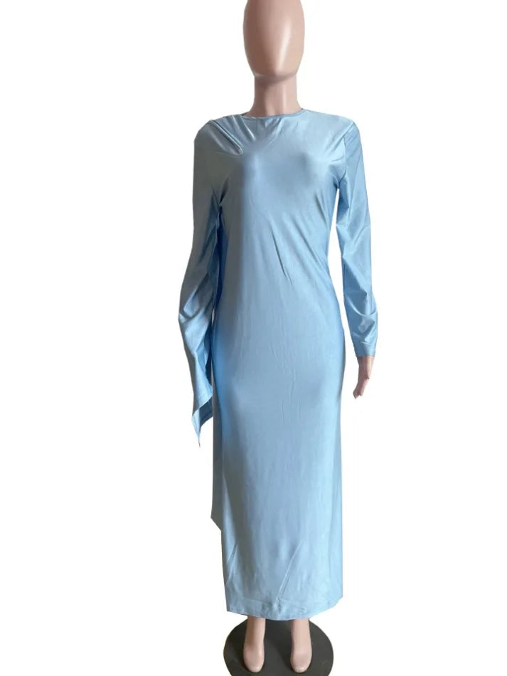 2024 Womens Dresses Spring Elegant Dresses for Women Long Shoulder Strap Loose Solid Color Casual Long Dresses Woman Clothing