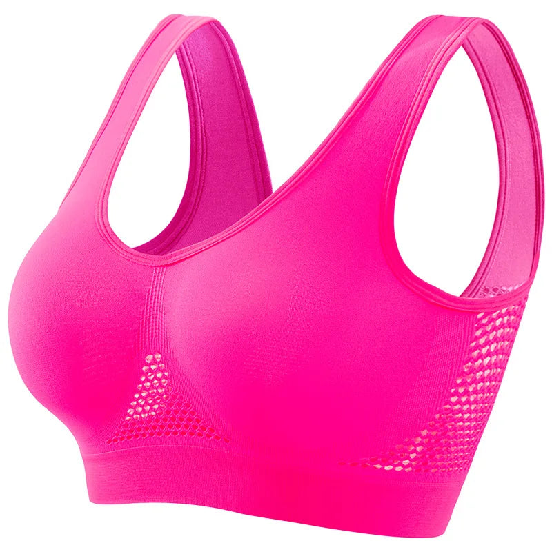 Seamless Bras For Women Push Up Sports Bralette Female Non-wire No Pad Crop Top Hollow Breathable Sexy Lingerie S-5XL Brassiere
