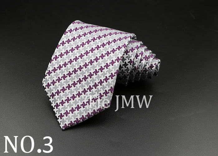 8 cm Tie Gravatas Newest Design Woven 8 cm Silk Necktie Wedding Business Suit Accessories Blue Man Dot Fit Group Party Office