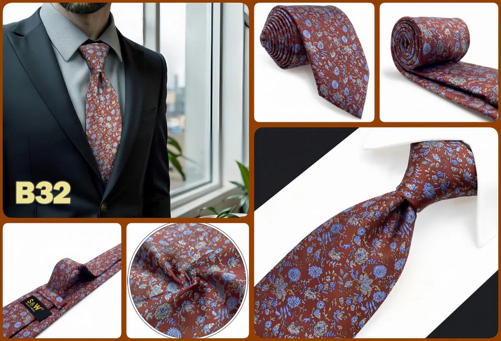 Red Pink Luxury Ties for Men Business Neckties Solid Blue Wedding Suit Formal Dress School Accessories Dropshipping