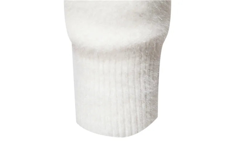 Trend Men's New Imitation Mink Sweater Soft and Comfortable Fashion Warm Knit Sweater Pullover
