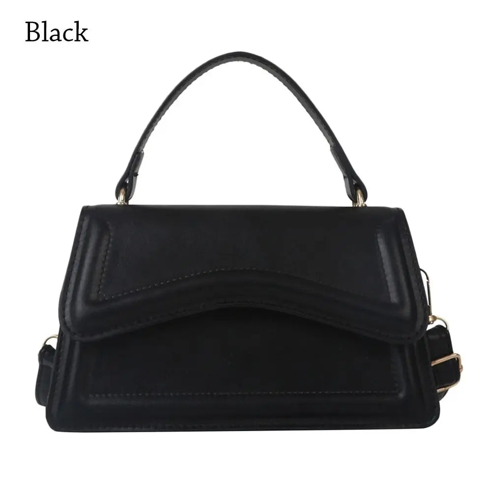 New Fashion Sling Shoulder Bag Trend PU Leather Messenger Handbags Solid Color Leisure Stylish Crossbody Bags For Women Girls