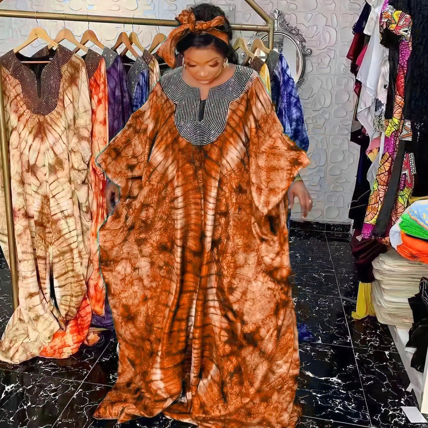 Spring Autumn New African Dresses For Women Vetement Femme Dashiki Abaya Maxi Dress Africa Clothes Dashiki Ankara Dresses