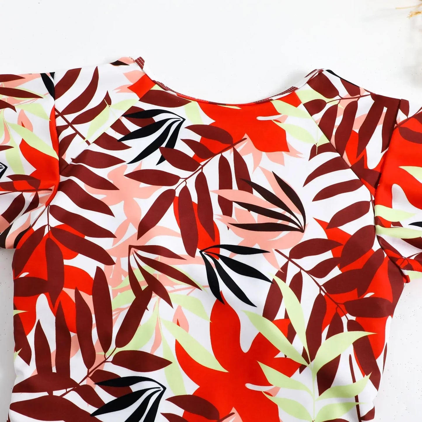 2024 Fashion Short Dress One-piece Swimsuit Zipper Swimsuit Sexy Bikini Women's Thickened Printed Swimming Beach Wear Summer