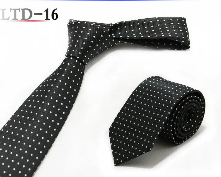 Luxury 7CM Mens Ties Striped Dot Necktie Formal Classic Business Neck Ties Jacquard Woven Necktie For Men Groom Wedding Party