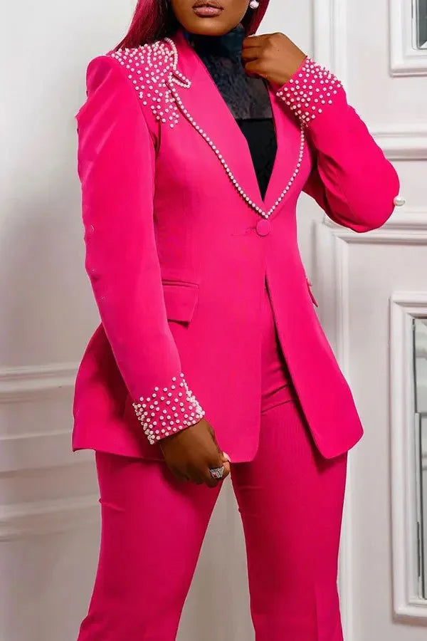 Customized 2 Piece Women Sets Plus Size Dashiki African New Arrival Matching Two Pieces Sets Blazer Coat Top Pants Suits Outfits