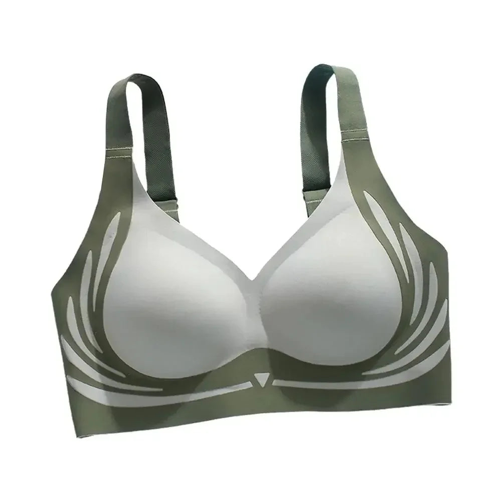 Super Gather Wireless Push-up Bra Women Gathered Up Soft Support Adjustable Underwear Anti-sagging Seamless Lift-up Bra
