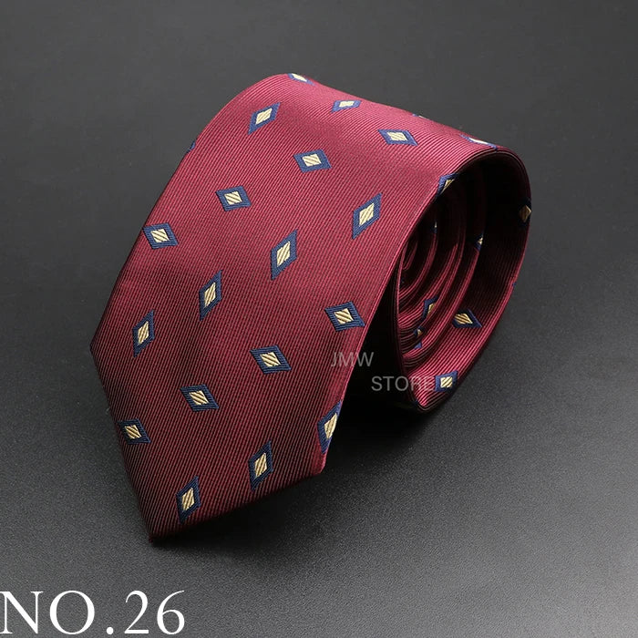 New Design Wedding Men Tie Green Wine Red Paisley Flower Animal Neckties Men Business Dropshipping Groom Collar Accessories Gift