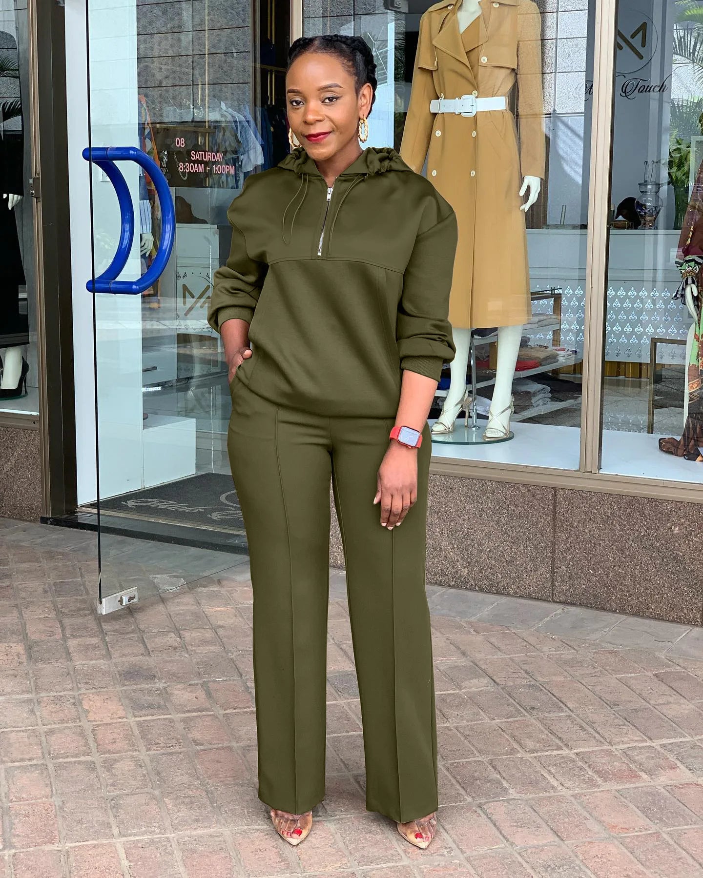 CM.YAYA Long Sleeve Women Set Loose Long Sleeve Hoodies Pant Suits 2024 Spring 2 Two Piece Sets Sporty Tracksuits Street Outfits