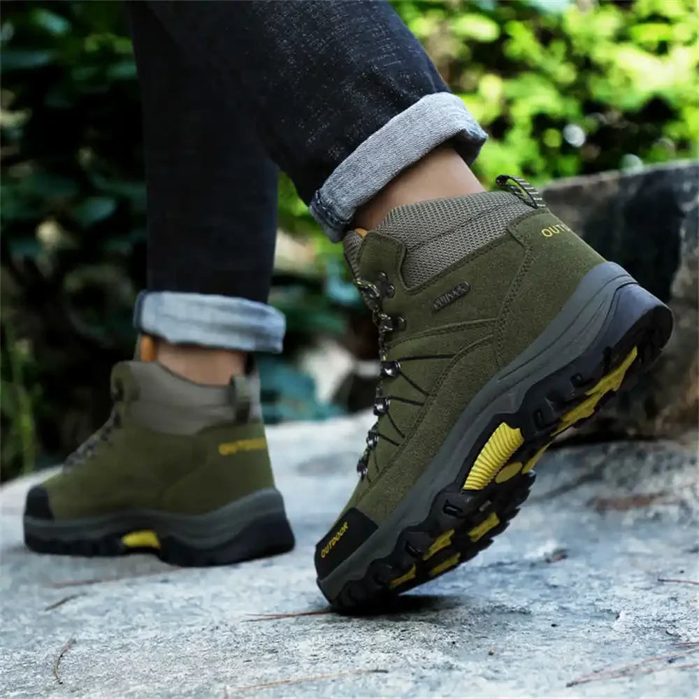 Extra Large Sizes Hard Sole Trekking Hiking Hiking Boots Men's Summer Hiking Shoes Men's Luxury Designer Sneakers Sport