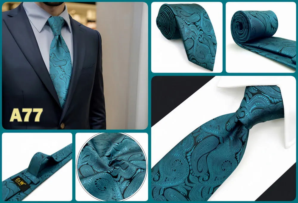 Red Pink Luxury Ties for Men Business Neckties Solid Blue Wedding Suit Formal Dress School Accessories Dropshipping