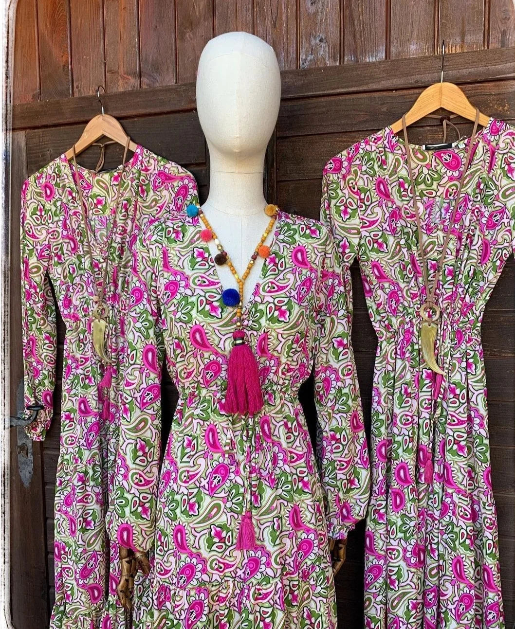 Elegant Women's Flower Long Dresses 2024 Spring New Bohemian Printed Dress Abıye Kadın Abiye Платье Robe Ete Femme Vestidos
