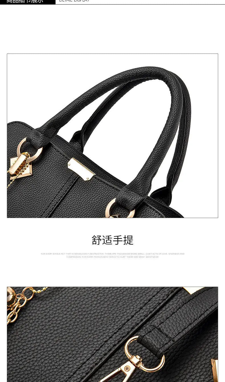 New Woman Shoulder Bag Large Capacity Handbag for Women Crossbody Bag PU Portable Bucket Bag Ladies Messenger Bags Tote Bags