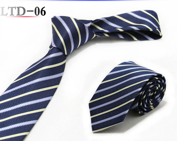 Luxury 7CM Mens Ties Striped Dot Necktie Formal Classic Business Neck Ties Jacquard Woven Necktie For Men Groom Wedding Party