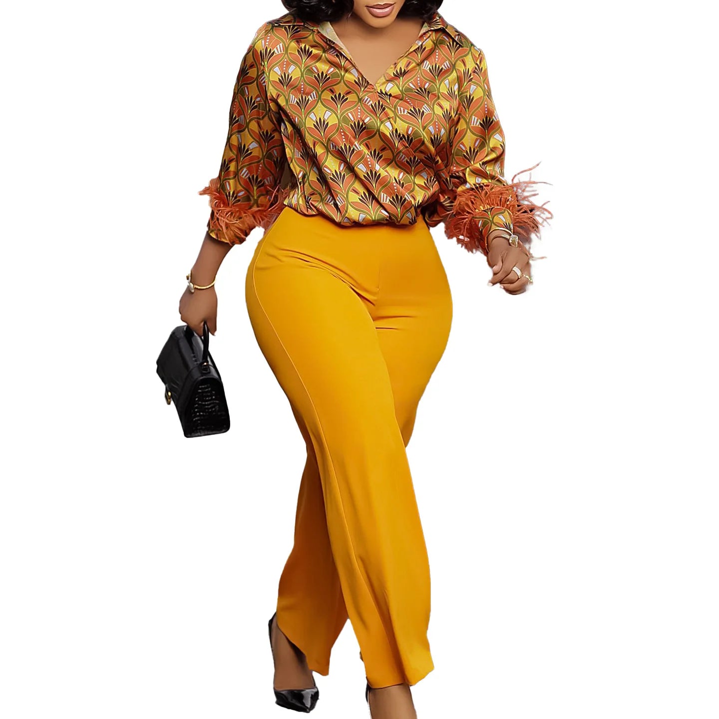New Arrival Plus Size Matching Set (Two Pieces)