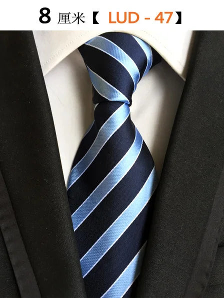 68 Colors NEW 8cm Tie for Man Tie Luxury Striped Flower Business Neck Tie Suit Cravat Wedding Party Necktie Men Gift